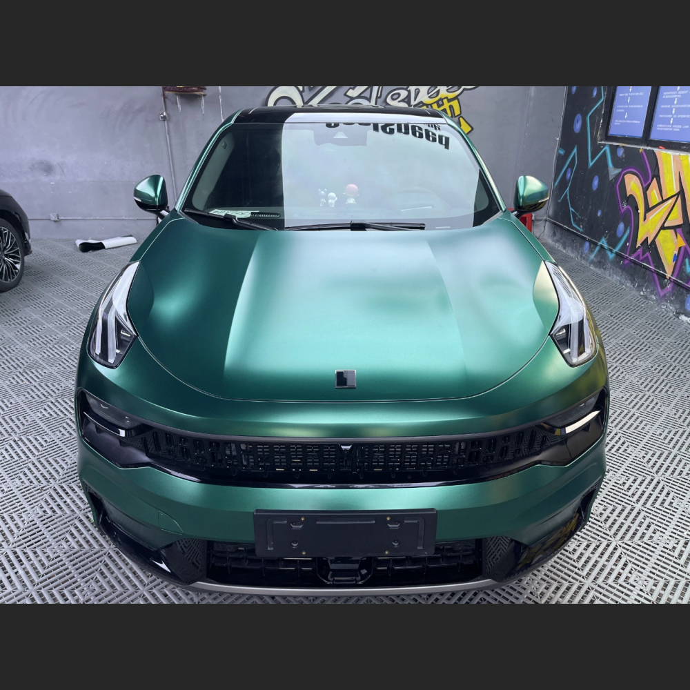 Ravoony Plus Pure Metal Emerald Green Car Wrap