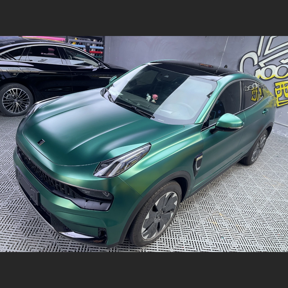 Ravoony Plus Pure Metal Emerald Green Car Wrap