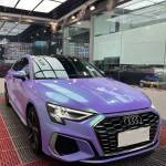 Ravoony Plus Twin Candy Purple Green Car Wrap Audi A3L Wrap