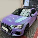Ravoony Plus Twin Candy Purple Green Car Wrap Audi A3L Wrap