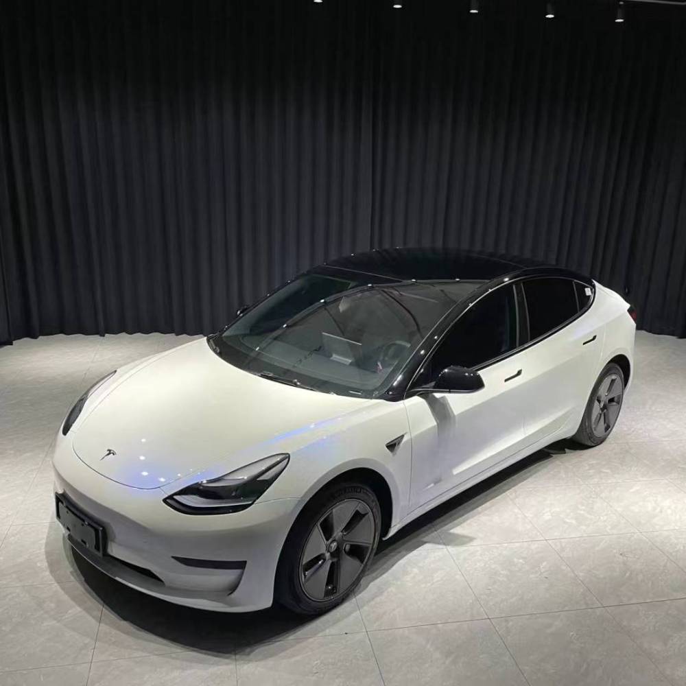 Ravoony Plus Glossy White to Blue Car Vinyl Wrap