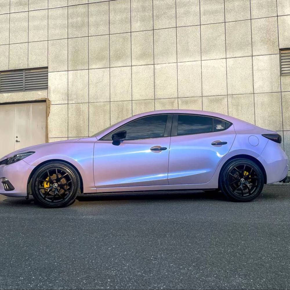 Ravoony Plus Twin Silver Purple Car Vinyl Wrap