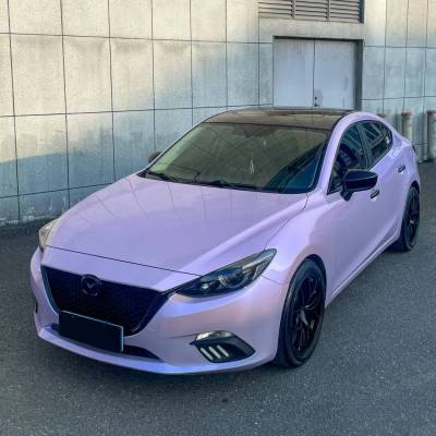 Ravoony Plus Twin Silver Purple Car Vinyl Wrap 02