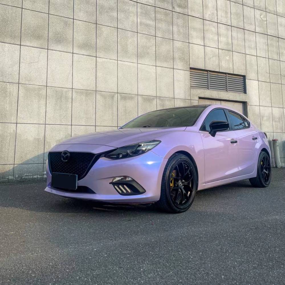 Ravoony Plus Twin Silver Purple Car Vinyl Wrap