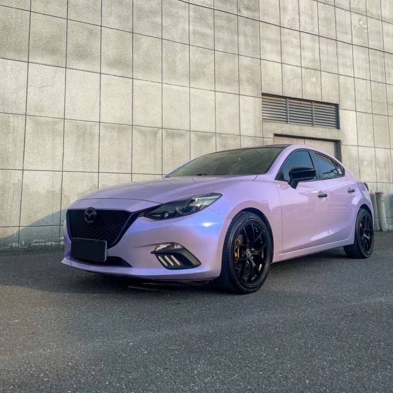 Ravoony Plus Twin Silver Purple Car Vinyl Wrap