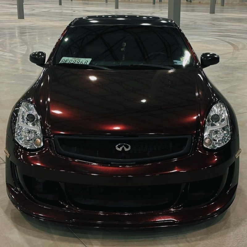 Ravoony Plus Gloss Black Rose Vinyl Wrap