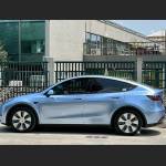 Ravoony Plus Glossy Metal Paint Mist Blue Car Wrap