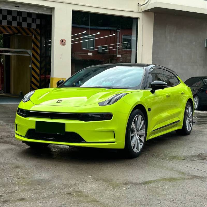 Ravoony Plus Glossy Crystal Bur Green Car Wrap
