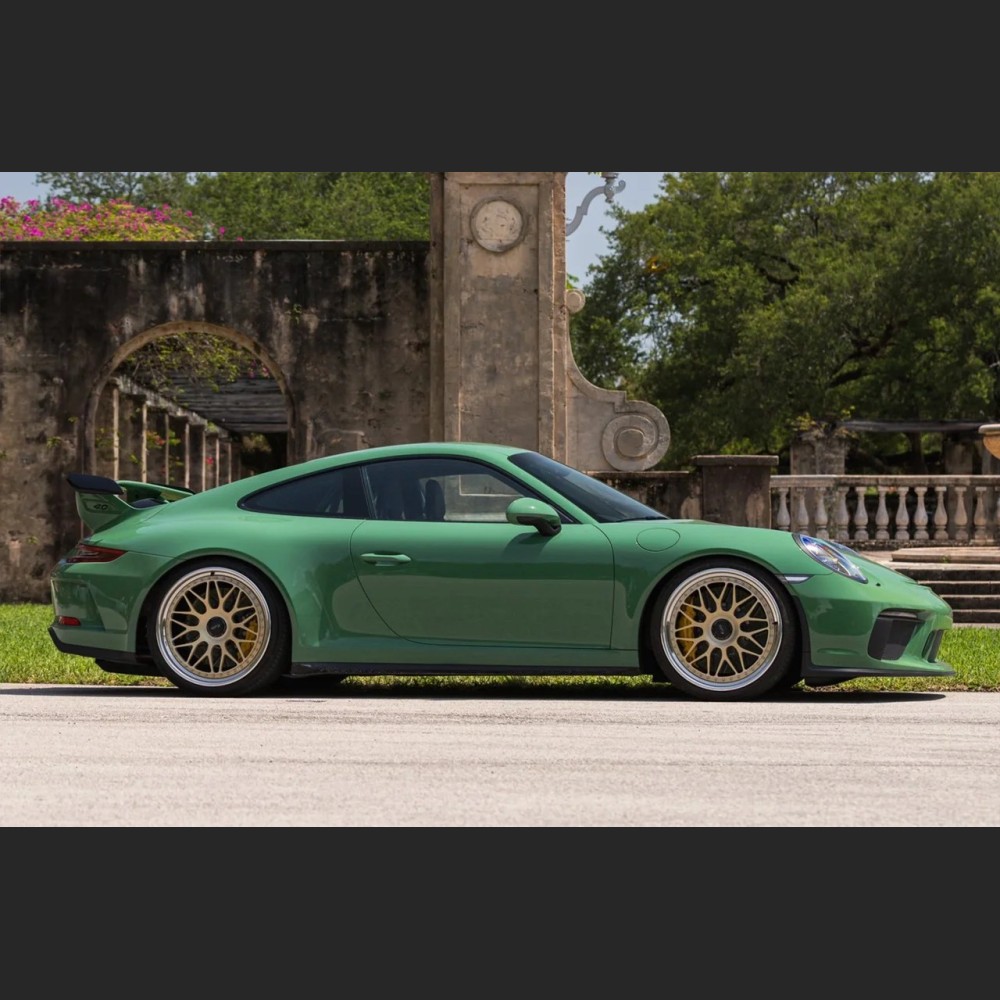 Ravoony Plus Porsche Gloss Olive Green Vinyl Car Wrap