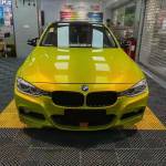 Ravoony Basic Glossy Metallic BMW M4 Paint Lemon Yellow Car Wrap