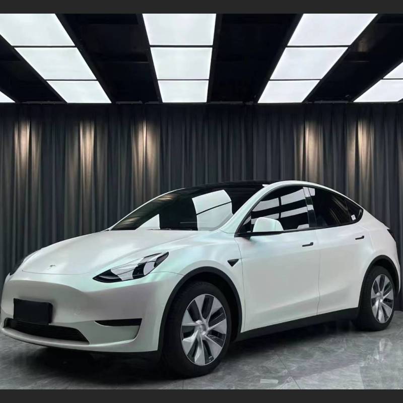 Ravoony Plus Matte Aurora White Car Vinyl Wrap