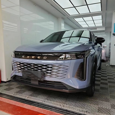 Ravoony Basic Glossy Crystal Cement Grey Car Wrap  02