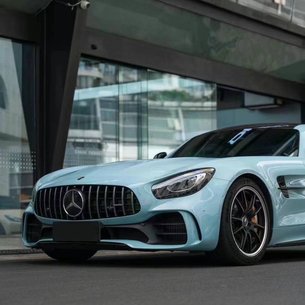 Ravoony Plus Glossy Meisen Blue Car Vinyl Wrap