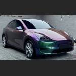 Ravoony Plus PET Glossy Metallic Green Galaxy Car Vinyl Wrap