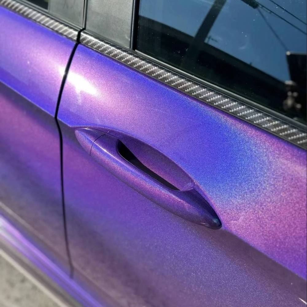 Ravoony Plus Glossy Laser Dark Purple Car Wrap