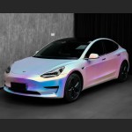 Time-Limited Sale Ravoony Plus Matte Holographic Rainbow Neo Chrome Car Vinyl Wrap