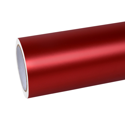 Ravoony Plus Matte Chrome Red Vinyl Car Wrap 01