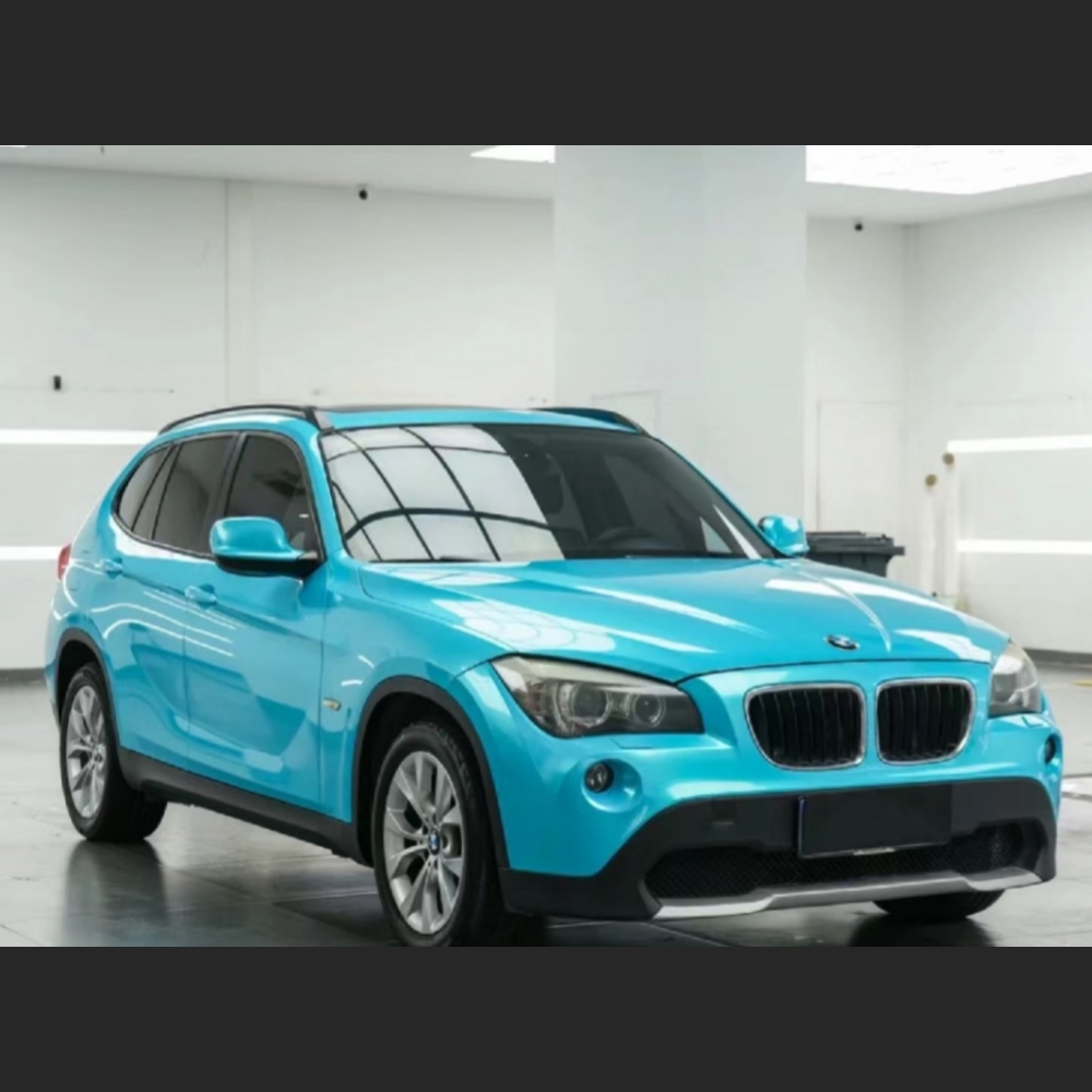 Ravoony Basic Gloss Metal Paint Lake Blue Car Wrap