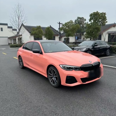 Ravoony Basic Glossy Coral Orange Vinyl Wrap 02