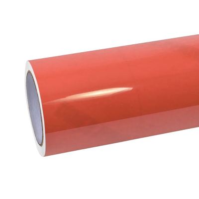 Ravoony Basic Glossy Coral Orange Vinyl Wrap 01