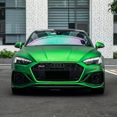 Ravoony Basic Ultra-Matte Flame Green Car Wrap 02