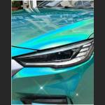 Ravoony Plus Glossy Laser Green Car Vinyl Wrap