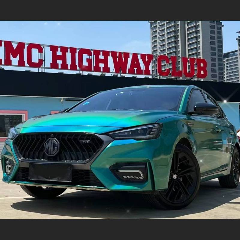 Ravoony Plus Glossy Laser Green Car Vinyl Wrap