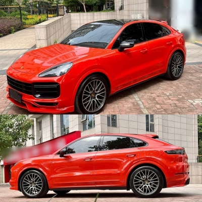 Ravoony Basic Glossy Porsche Orange Car Vinyl Wrap 02
