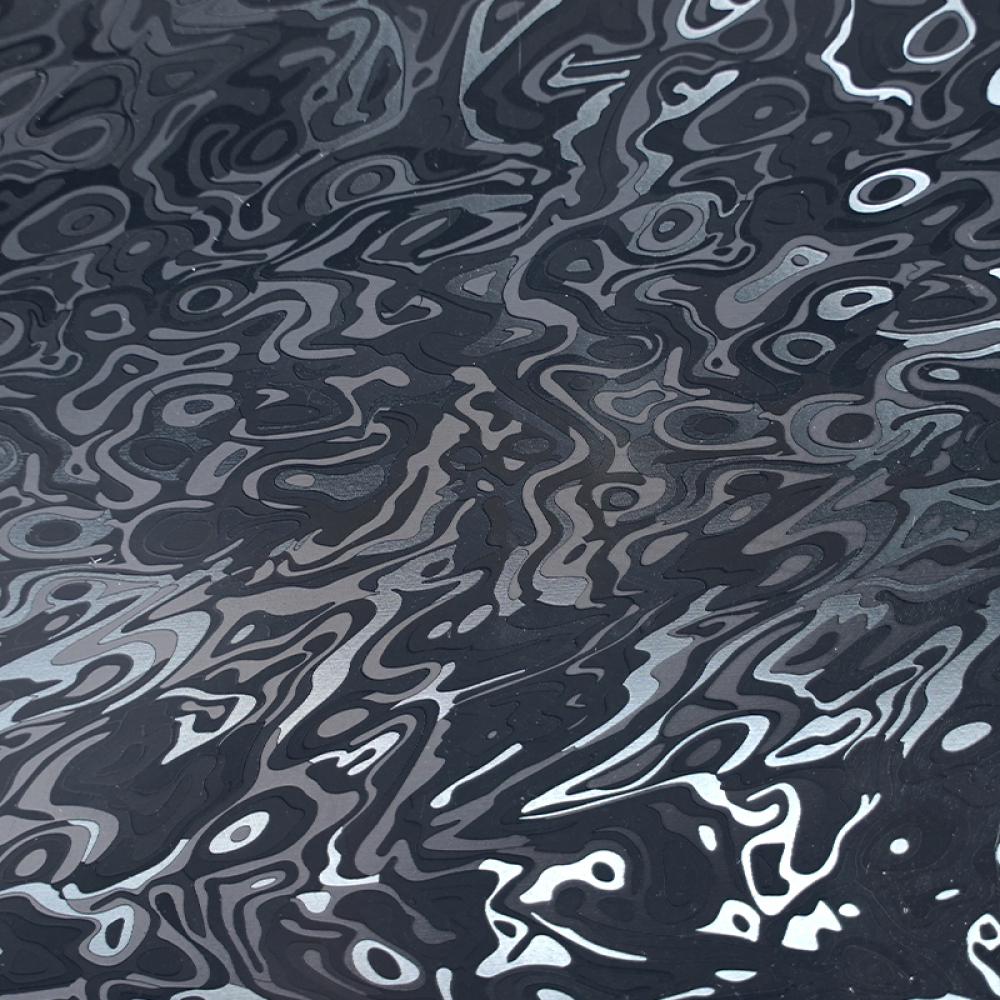 Ravoony Plus Laser Forged Carbon Black Vinyl Wrap