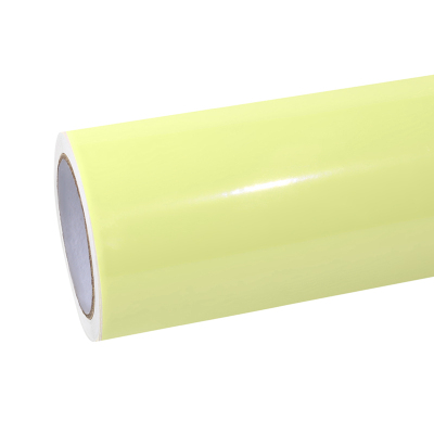 Ravoony Basic Glossy Chanel Yellow Car Vinyl Wrap 01