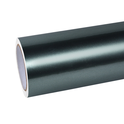 Ravoony Plus Glossy Metallic Paint Fir Green Car Vinyl Wrap 01