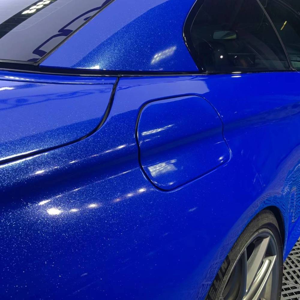 Ravoony Plus Sparkle Blue Car Vinyl Wrap
