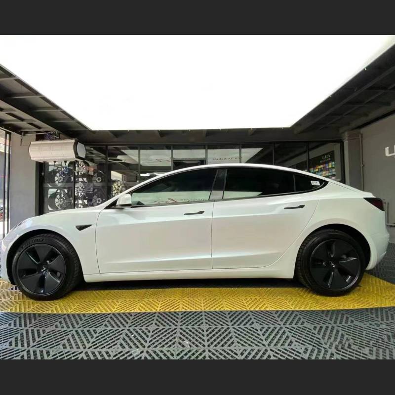 Ravoony Plus Glossy Diamond Blue White Car Vinyl Wrap