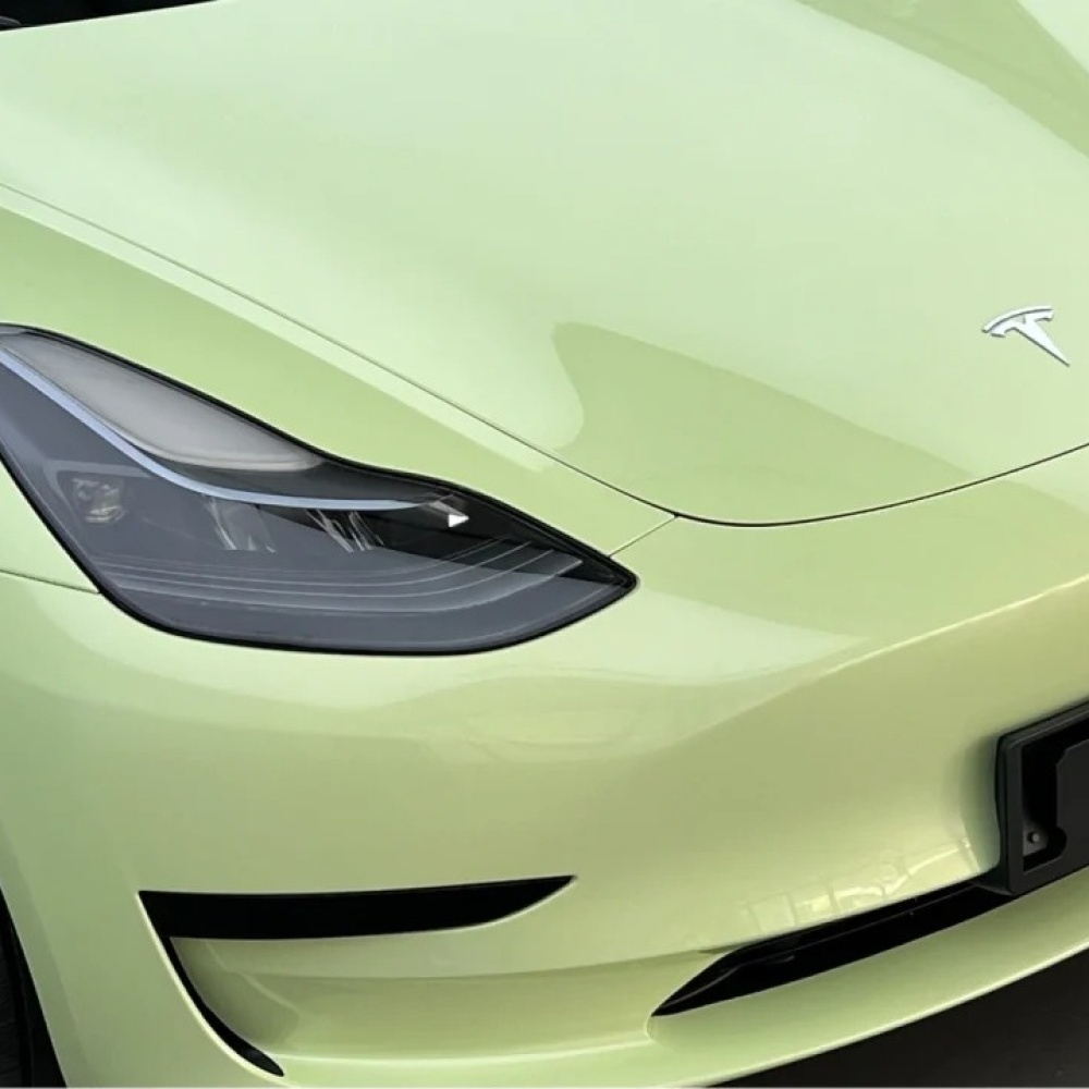 Ravoony Basic Gloss Avocado Green Car Vinyl Wrap