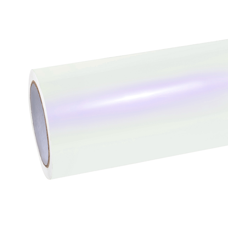 Ravoony Plus Pure Metallic White To Purple Vinyl Car Wrap
