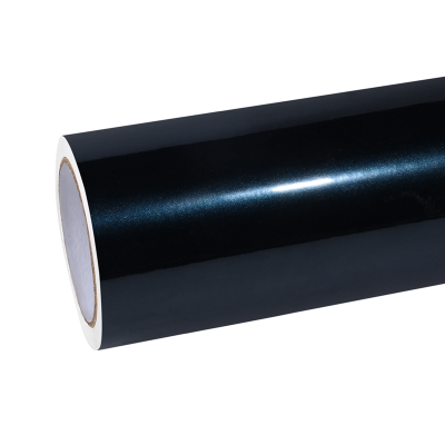 Ravoony Basic Glossy Metallic Spar Black Blue Vinyl Wrap 01