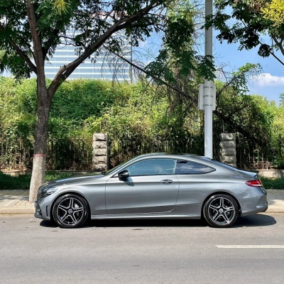 Ravoony Basic Mercedes Benz Gloss Selenite Grey Car Vinyl Wrap 02