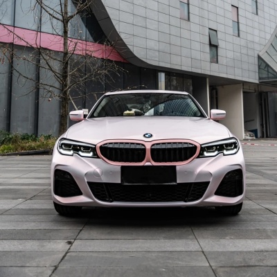 Ravoony Basic Glossy Flower Pink Car Wrap 02