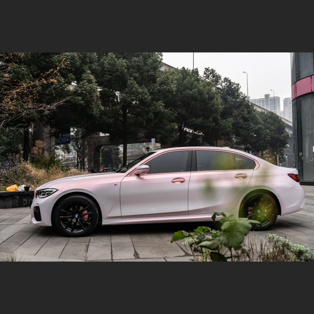 Ravoony Basic Glossy Flower Pink Car Wrap