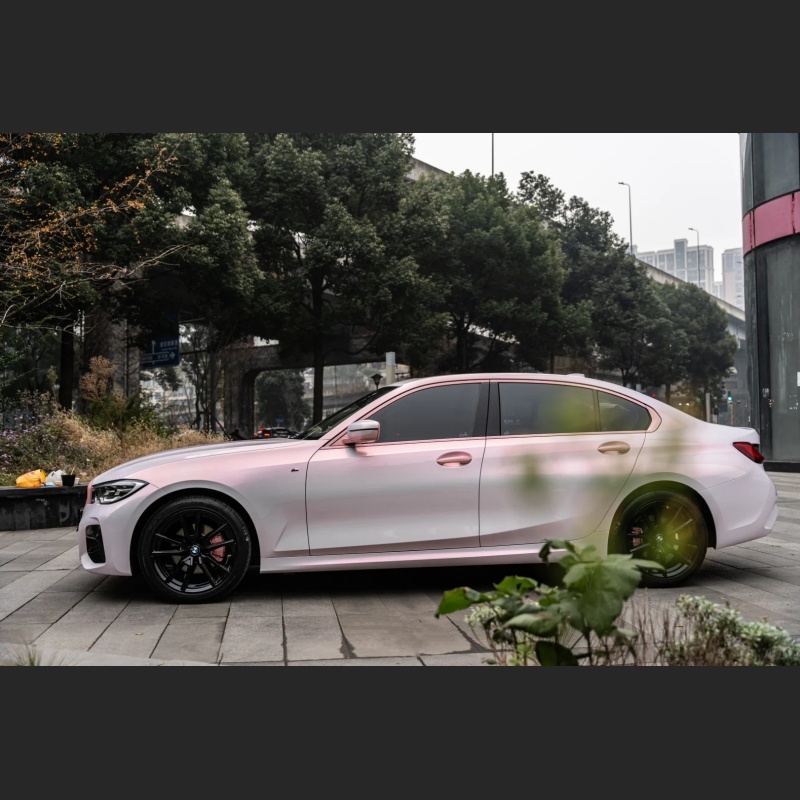 Ravoony Basic Glossy Flower Pink Car Wrap