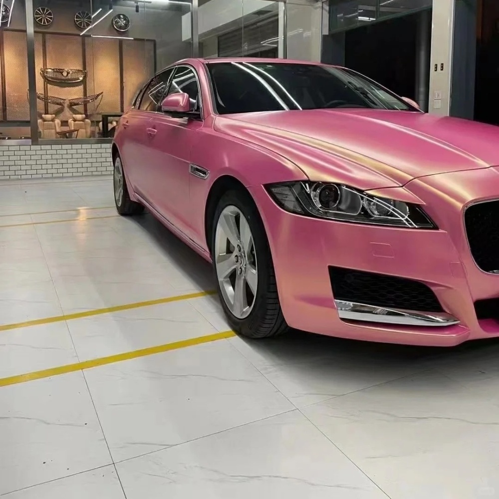 Ravoony Basic Chameleon Car Wrap-Matte Diamond Gold Pink