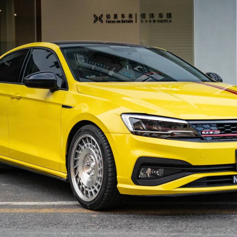 Ravoony Basic Crystal Maize Yellow Car Vinyl Wrap