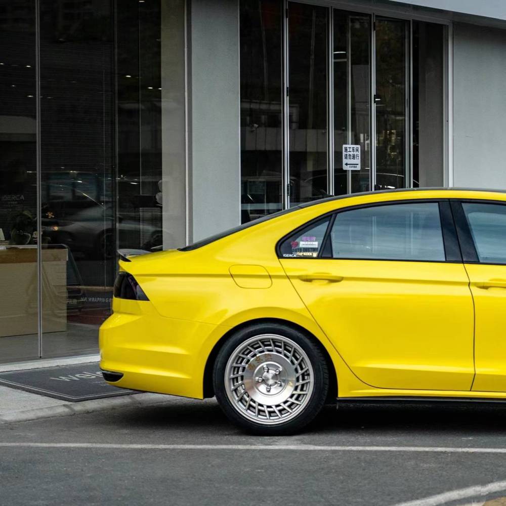 Ravoony Basic Crystal Maize Yellow Car Vinyl Wrap