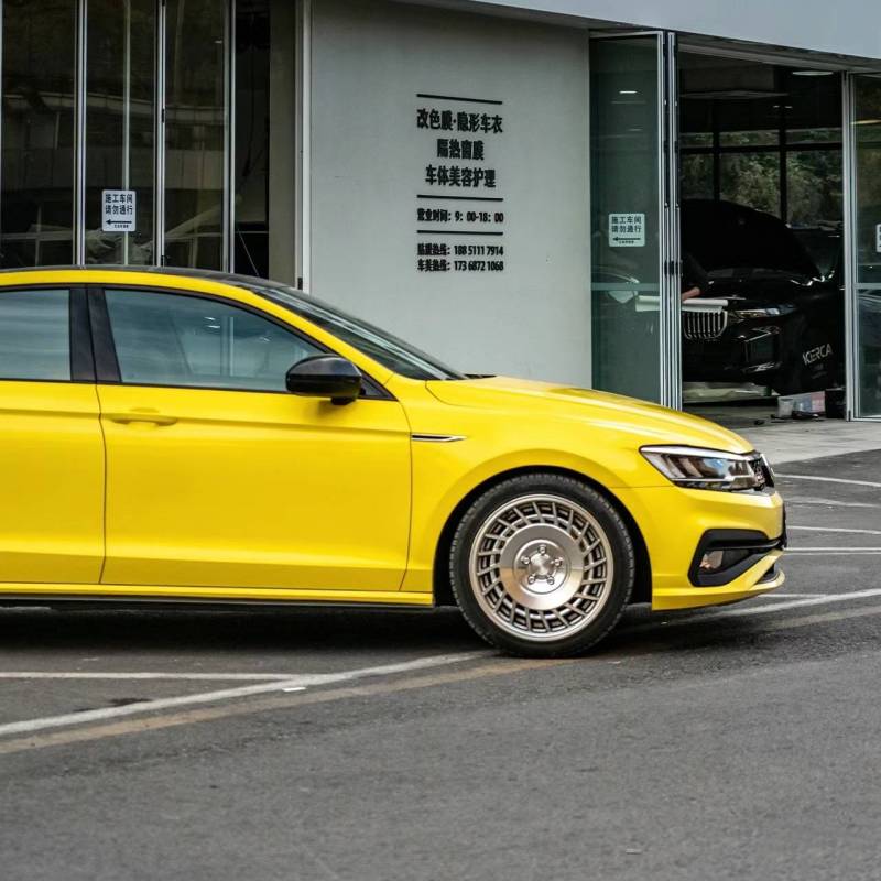 Ravoony Basic Crystal Maize Yellow Car Vinyl Wrap