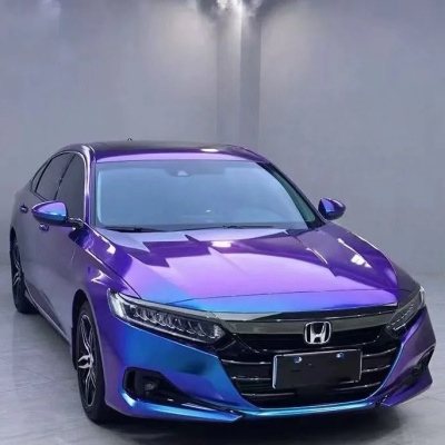 Ravoony Basic Gloss Diamond Blue Purple Vinyl Wrap 02