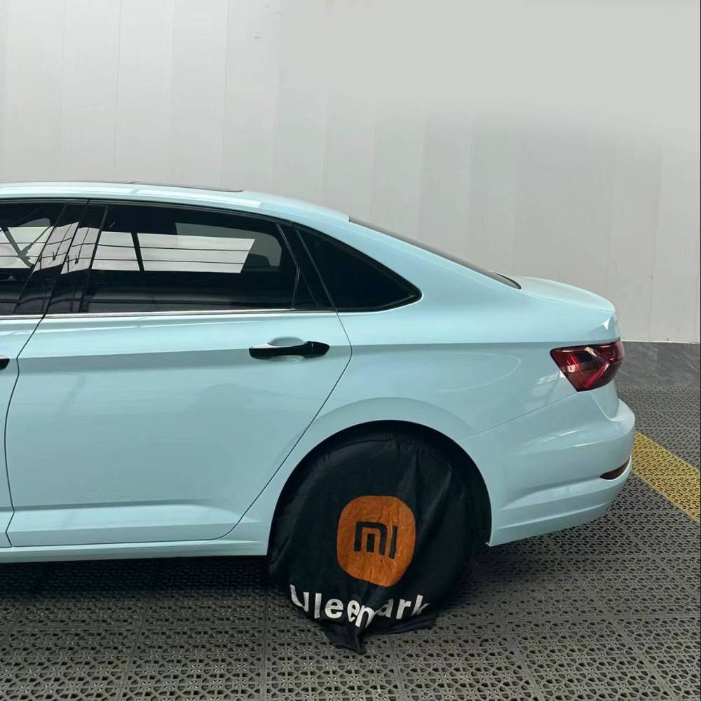 Ravoony Basic Glossy Crystal Glacier Blue Car Wrap