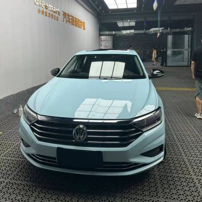 Ravoony Basic Glossy Crystal Glacier Blue Car Wrap 02