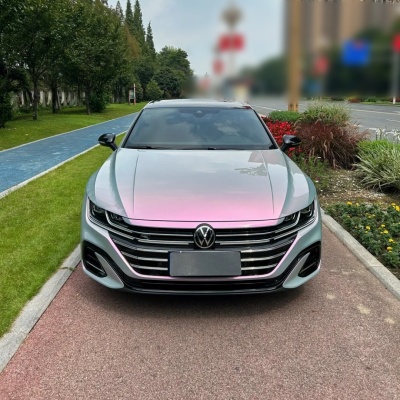 Ravoony Basic Twin Candy Grey Red Color Fliper Car Wrap 02