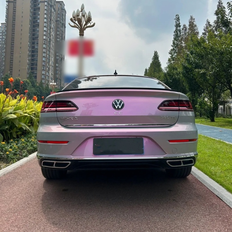 Ravoony Basic Twin Candy Grey Red Color Fliper Car Wrap