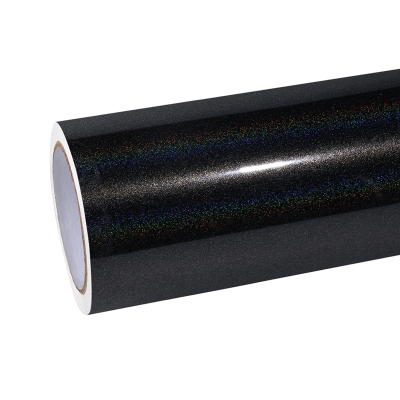 Ravoony Basic Glossy Laser Black Car Vinyl Wrap 01